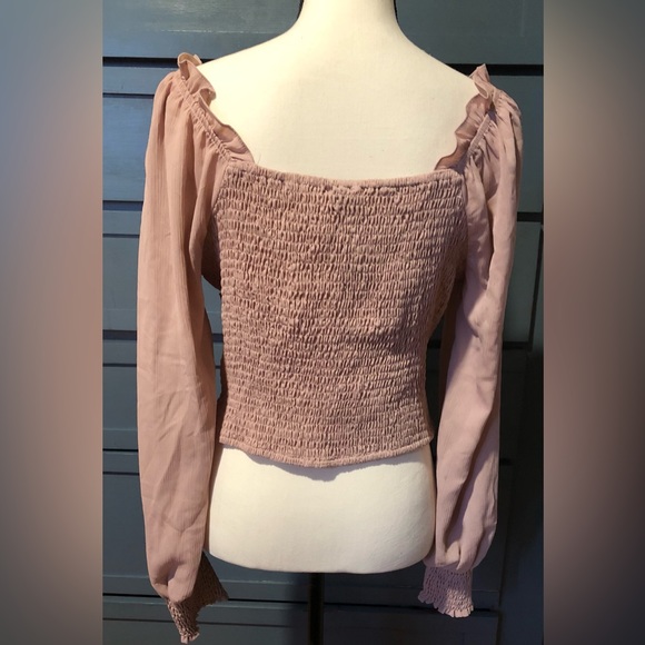 Women’s rouched crop top size large - Picture 3 of 8